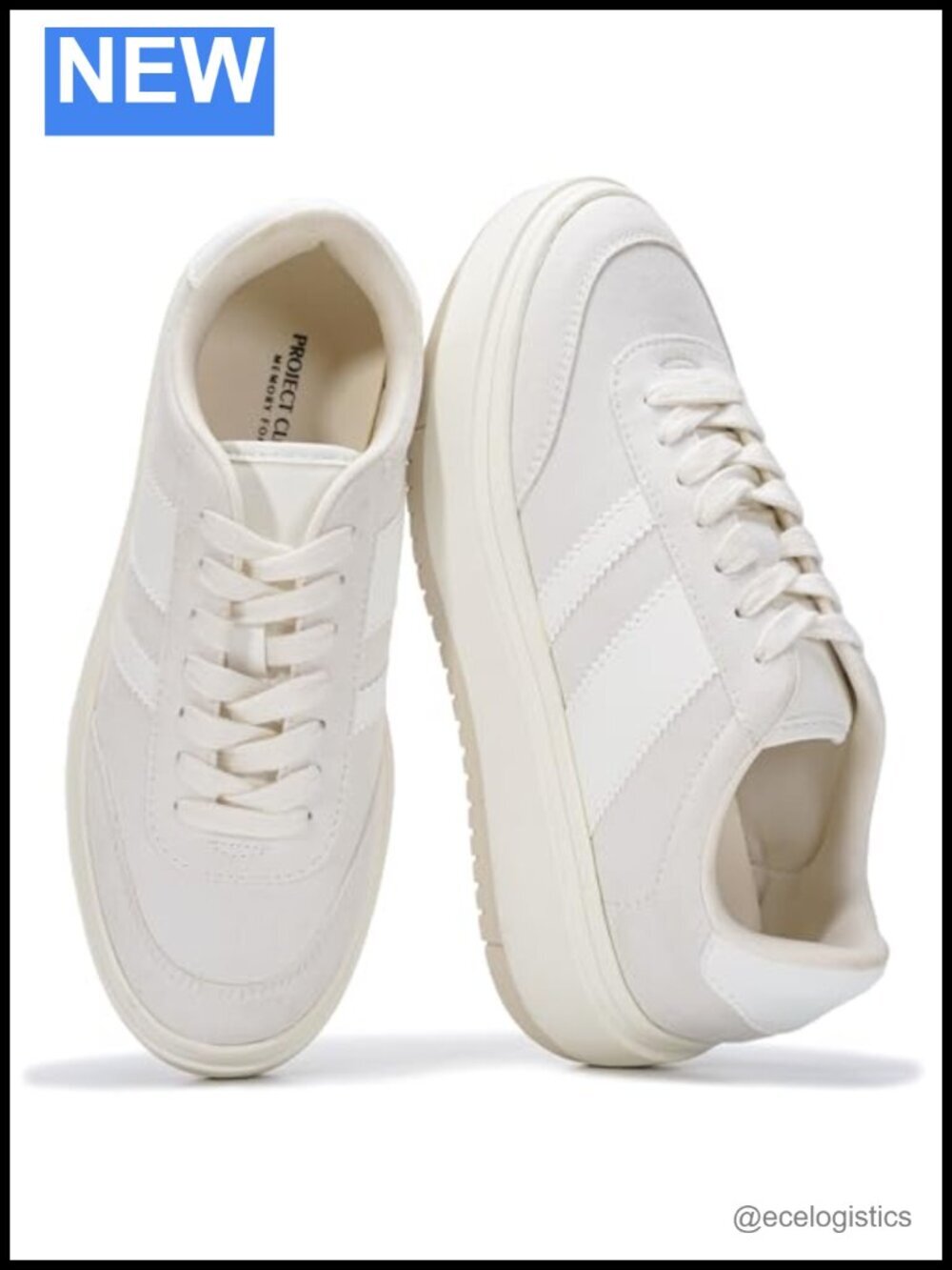 Platform Fashion Sneakers Memory Foam Insole Non-Slip Lace-Up